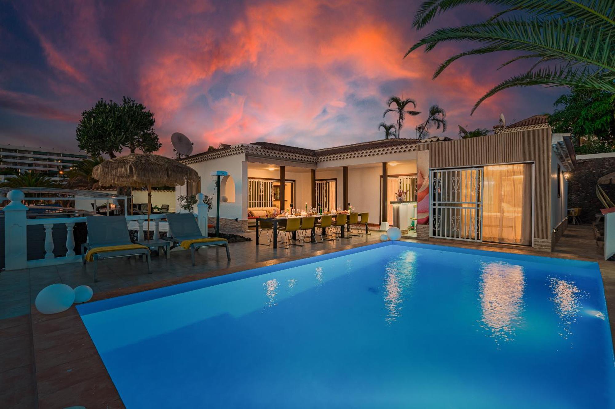 Villa 4Bed Private Pool En Los Cristianos لوس كريستيانوس المظهر الخارجي الصورة