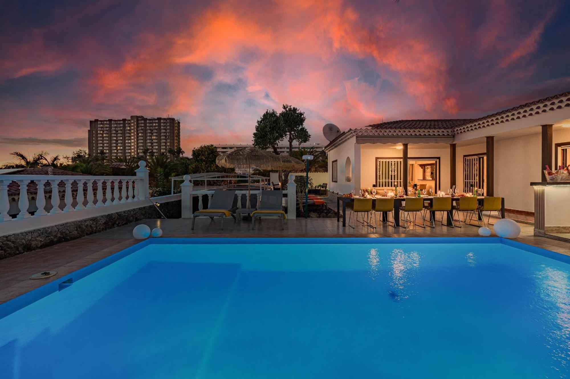 Villa 4Bed Private Pool En Los Cristianos لوس كريستيانوس المظهر الخارجي الصورة